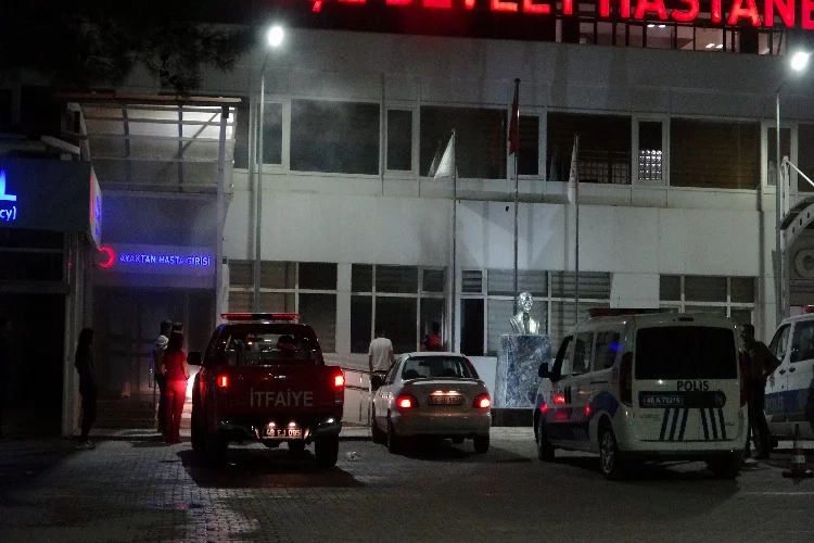 Muğla'da hastane yangınında panik anları haberinin görseli