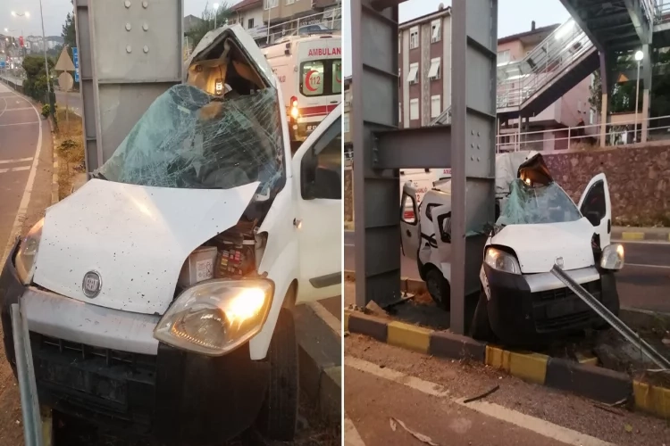 Zonguldak'ta otomobil kazası: 1 yaralı