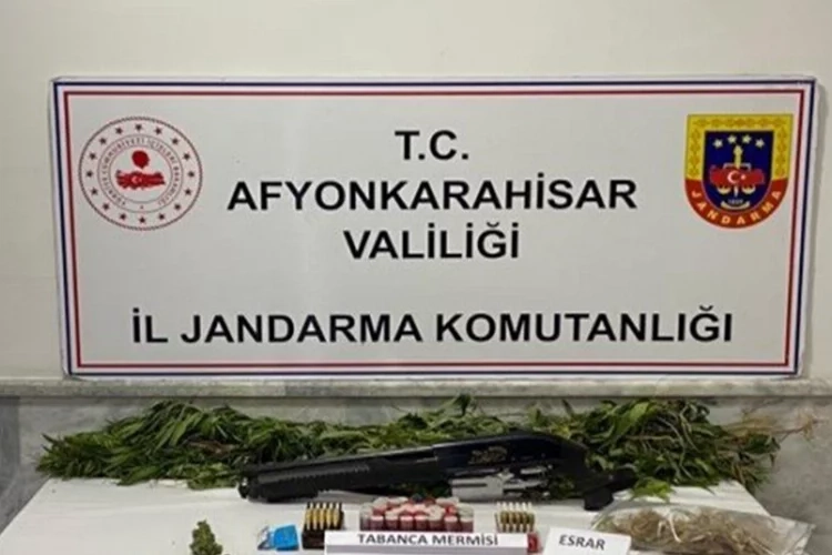 Afyon’da kenevir yetiştiren şahıs yakalandı