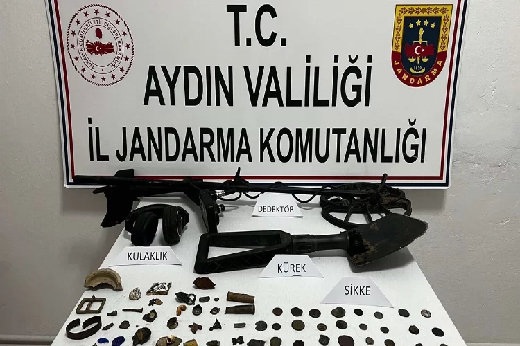 Kaçak kazı yapan Rus vatandaşı suçüstü yakalandı