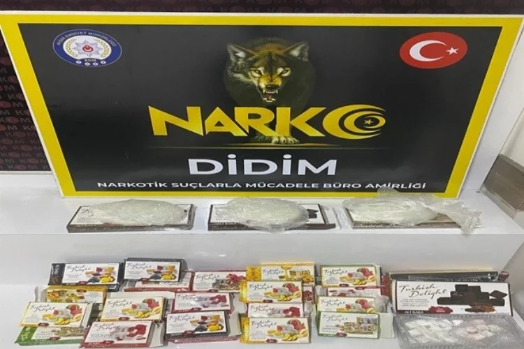 Aydın'da uyuşturucuyu lokum paketinde sakladılar haberinin görseli