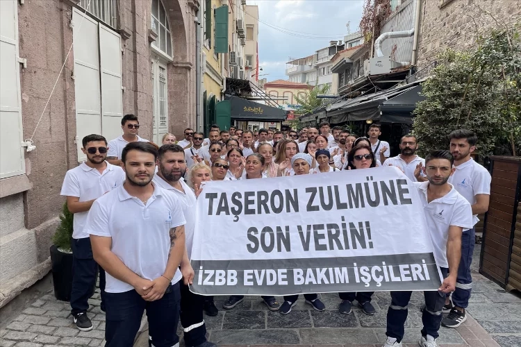 İzmir Büyükşehir'in işçileri eylemde!