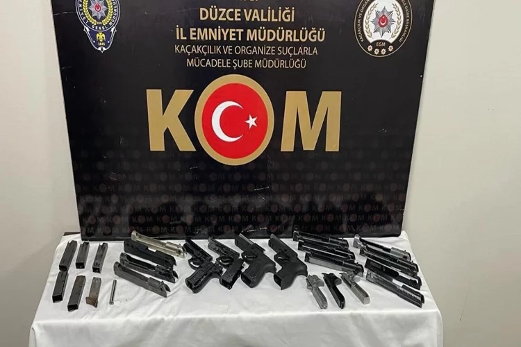 Düzce’de silah imalathanesine baskın