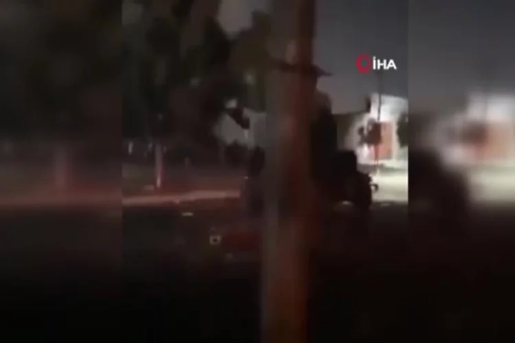 Irak ordusuna ait konvoy taşlandı haberinin görseli