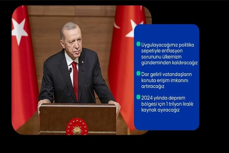 Cumhurbaşkanı Erdoğan Orta Vadeli Program'ı açıkladı haberinin görseli