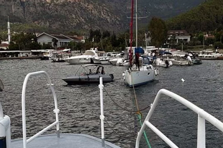 Fethiye Göcek'te tekne sürüklendi! haberinin görseli