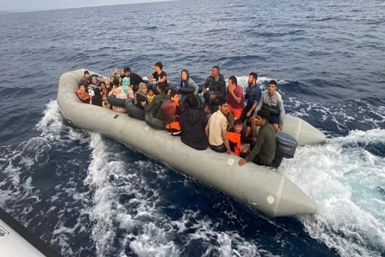 Çanakkale açıklarında 41 kaçak göçmen yakalandı haberinin görseli