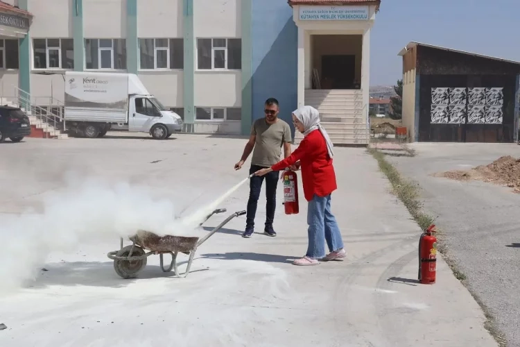 Kütahya'da deprem ve yangın tatbikatı