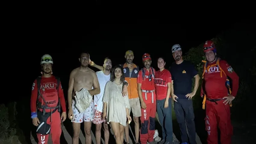 Muğla’da dağlık alanda kaybolan kişiler bulundu haberinin görseli