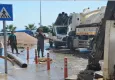 Sinop’ta ana su borusunu patladı, cadde göle döndü