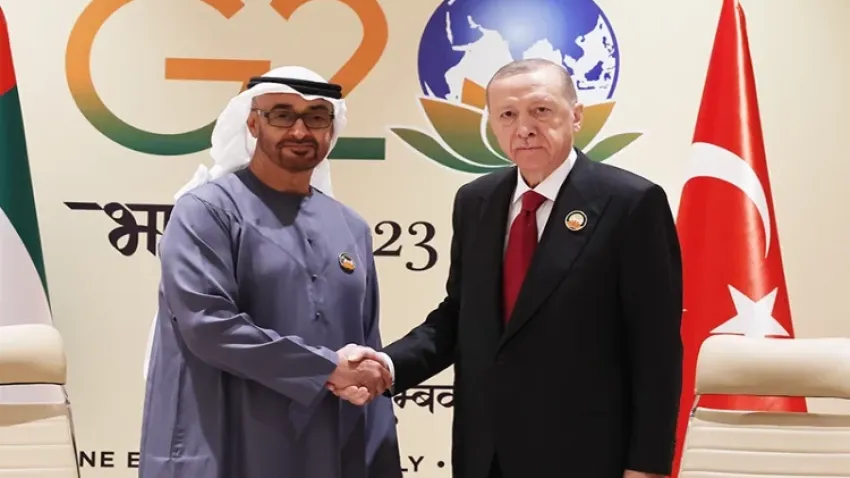 Cumhurbaşkanı Erdoğan, BAE Devlet Başkanı ile görüştü haberinin görseli