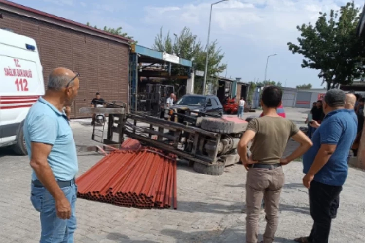 Aydın'da bir işçi kazayı ucuz atlattı haberinin görseli