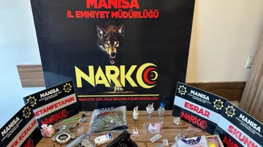 Manisa’da uyuşturucu tacirlerine darbe haberinin görseli