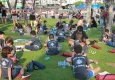 Muğla'da çocuklar sokakta satranç oynadı