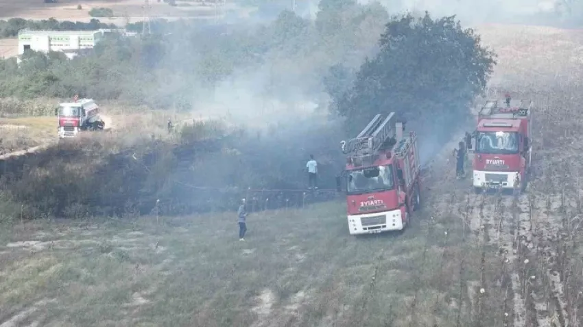 Tekirdağ’da korkutan orman yangını haberinin görseli