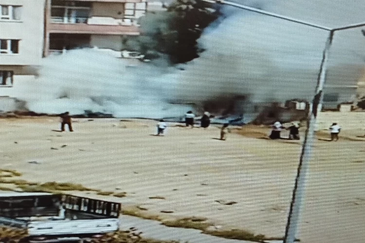 Mardin'de çıkan yangın paniğe sebep oldu haberinin görseli