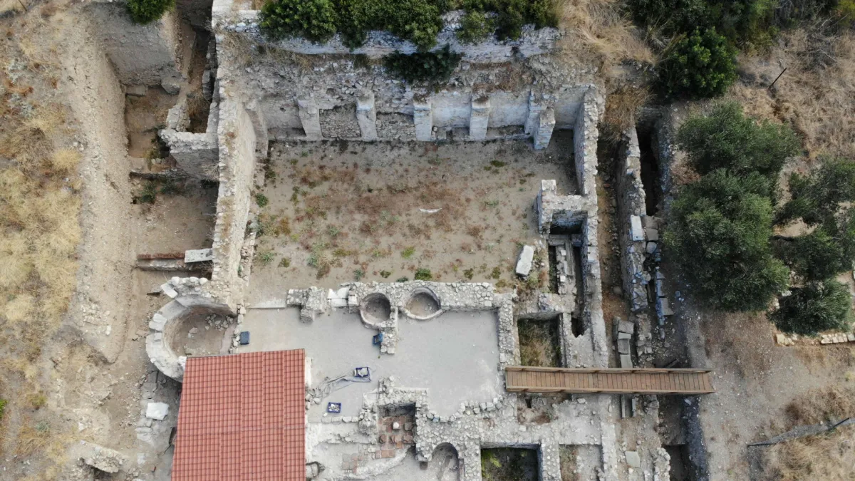 Parion Antik Kenti'nde 1950 yıllık Roma Hamamındaki terleme odası restore edildi - 2148