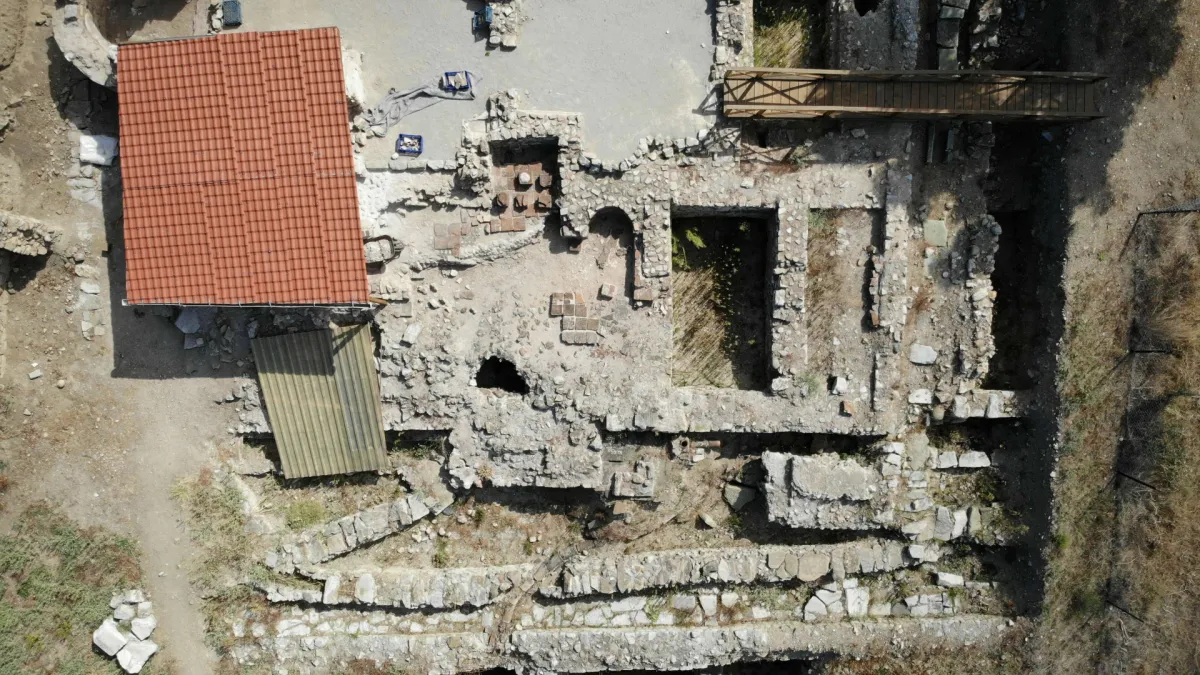 Parion Antik Kenti'nde 1950 yıllık Roma Hamamındaki terleme odası restore edildi - 1057