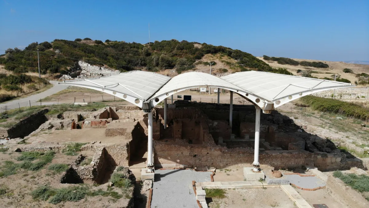 Parion Antik Kenti'nde 1950 yıllık Roma Hamamındaki terleme odası restore edildi - 1058