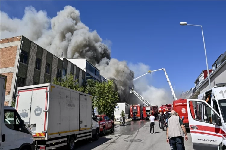 Ankara'da çıkan yangın kontrol altına alındı haberinin görseli