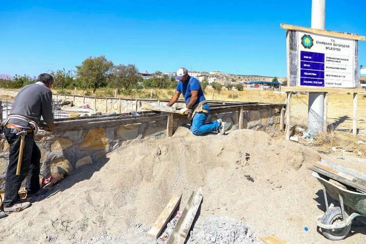 Dicle Huzurparkında çalışmalar başladı haberinin görseli