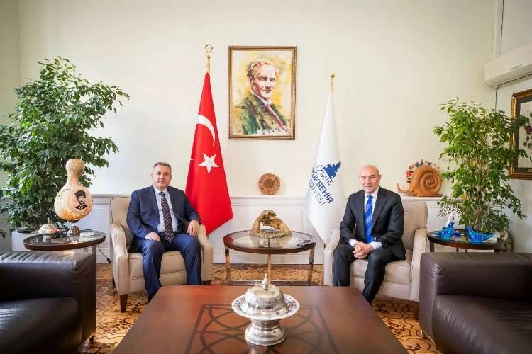 Vali Süleyman Elban’dan Başkan Soyer’e iade-i ziyaret haberinin görseli