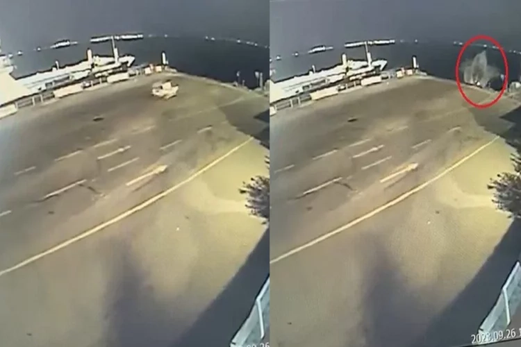 Kocaeli’de bir araç iskeleden denize uçtu: Araçtan yüzerek çıktı haberinin görseli