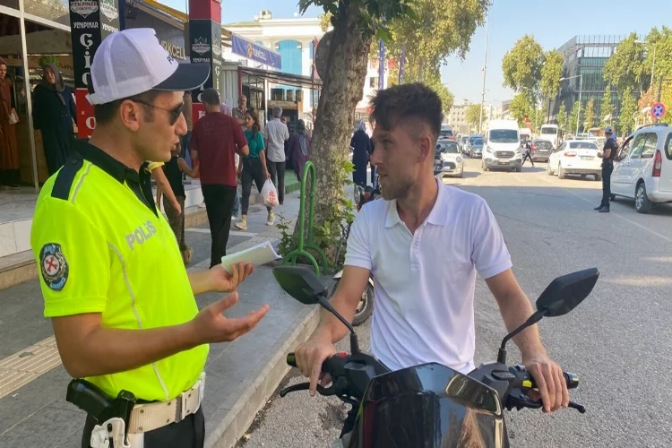 Adıyaman’da kask denetimi haberinin görseli