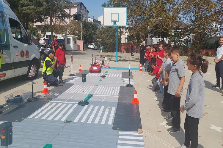 Tekirdağ’da Jandarmadan okullarda trafik eğitimi