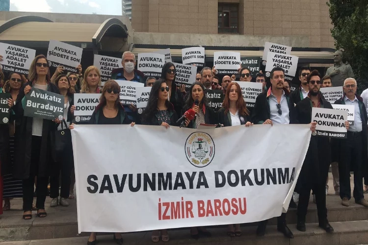 Avukat katline İzmir’den tepki