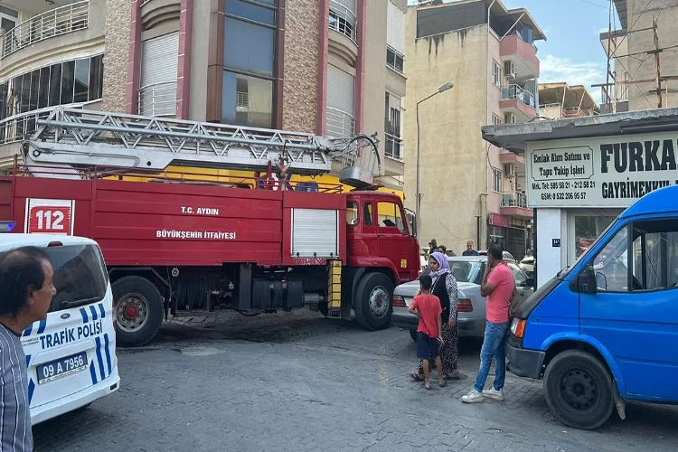 Aydın’da korku dolu anlar: İş yeri mutfağında yangın çıktı