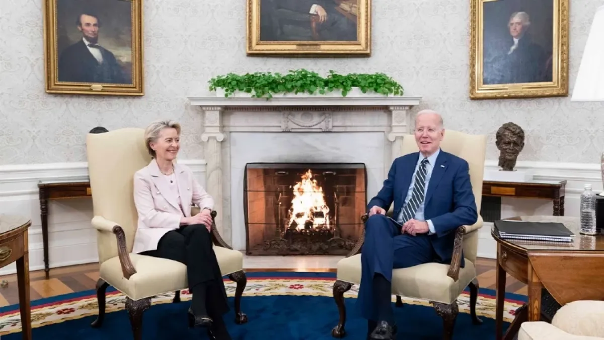 ABD Başkanı Biden, AB liderleri ile bir araya gelecek haberinin görseli