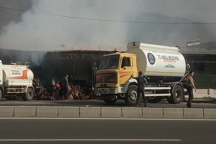 Kuyucak’taki yangını söndürme çalışmasına Nazilli'den destek