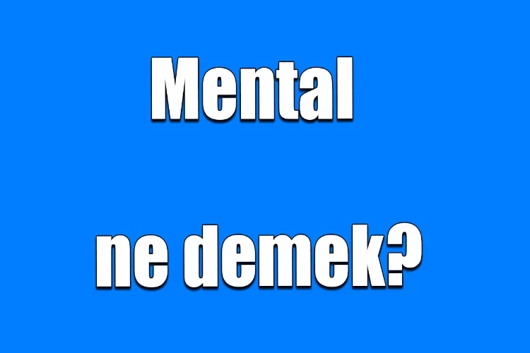 Mental ne demek, mental sağlık, mental yorgunluk ne demek? Mentalin TDK anlamı nedir? haberinin görseli