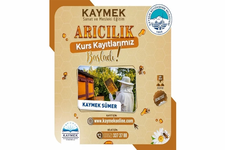 Kayseri’de arıcılık kursu kayıtları başladı haberinin görseli