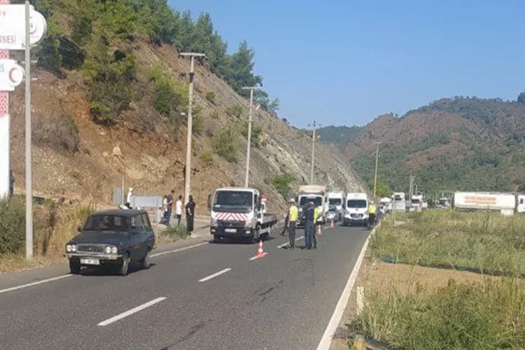 Muğla'da hastaneye giderken otomobil çarptı