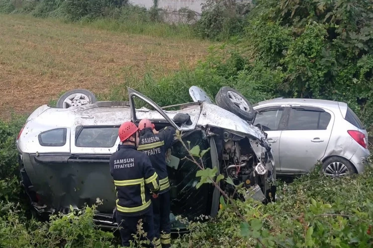 Samsun'da zincirleme trafik kazası: Yaralılar var! haberinin görseli