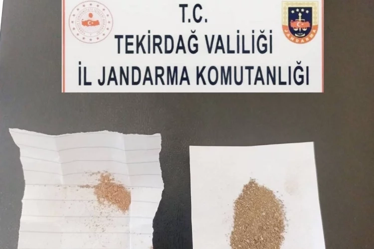 Tekirdağ’da uyuşturucu operasyonu gerçekleşti