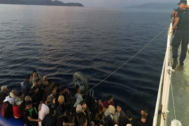 Datça açıklarında 52 düzensiz göçmen yakalandı haberinin görseli