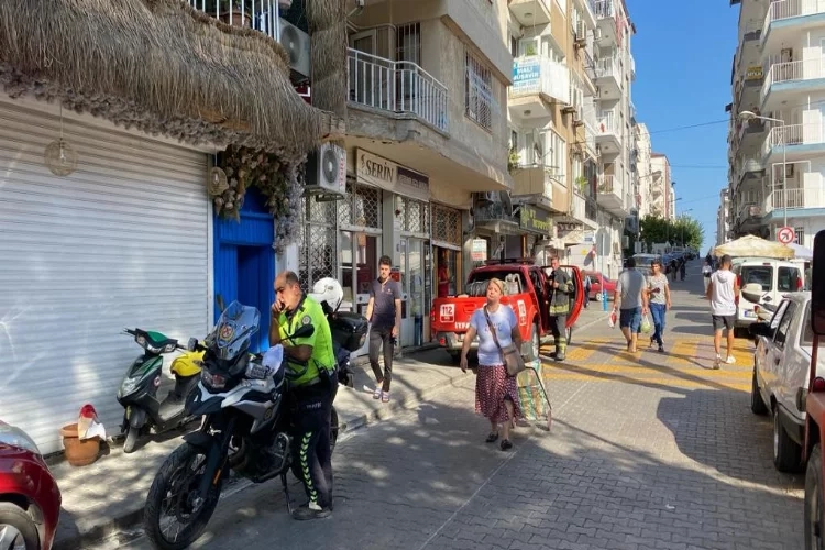 Aydın Tarihi Salı Pazar'nda yangın paniği haberinin görseli