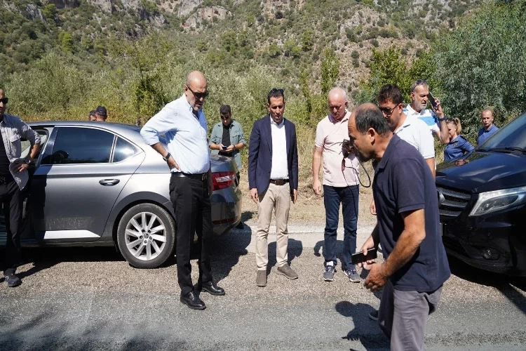 Muğla’da Cumhurbaşkanlığı bisiklet turu güzargahında inceleme haberinin görseli