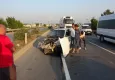 Antalya'da trafik kazası: Sürücünün burnu bile kanamadı