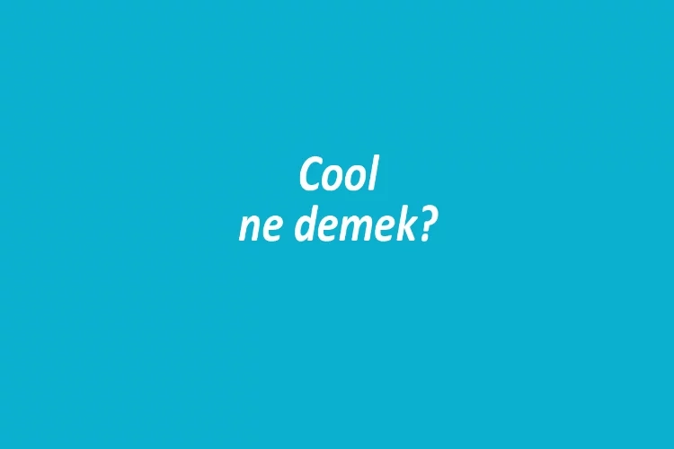 Cool ne demek? Cool kelimesi ne anlama gelir, Türkçesi nedir? Cool olmak ne demek? haberinin görseli