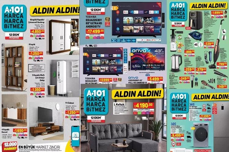 A101 aktüelde bu hafta neler var? 12 Ekim Perşembe A101 aktüel kataloğu haberinin görseli