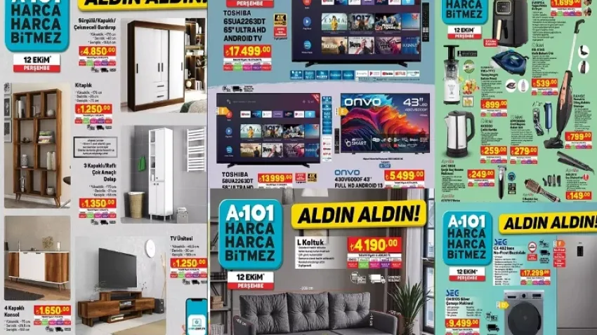 A101 aktüelde bu hafta neler var? 12 Ekim Perşembe A101 aktüel kataloğu