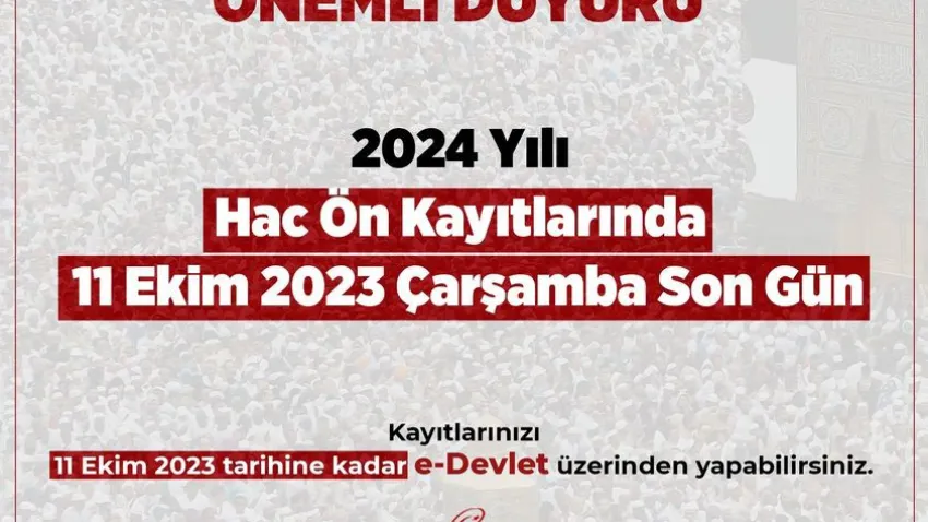 hac önkayıt