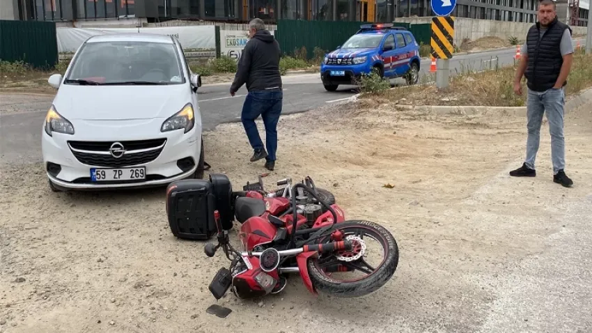 Tekirdağ’da kaza anı kameraya böyle yansıdı haberinin görseli