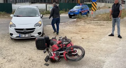 Tekirdağ’da kaza anı kameraya böyle yansıdı