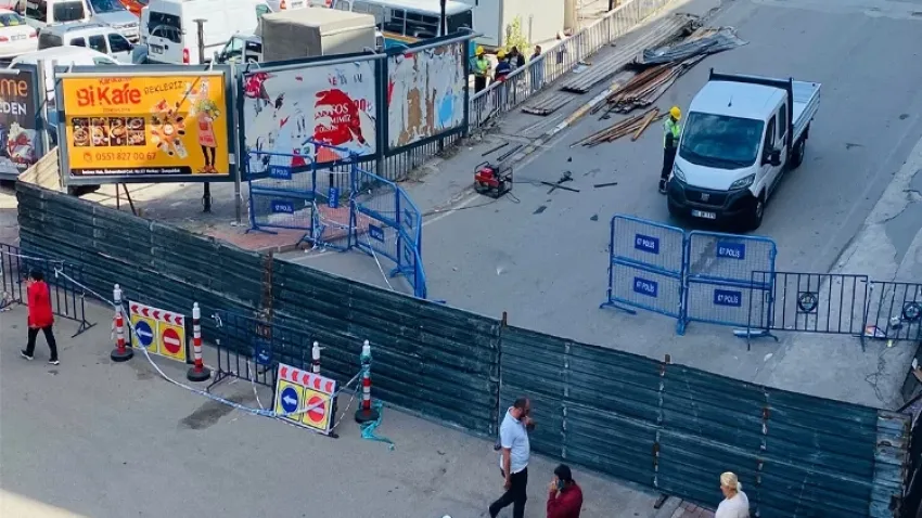 Zonguldak Fevkani Köprüsü girişleri bariyerlerle çevrelendi haberinin görseli