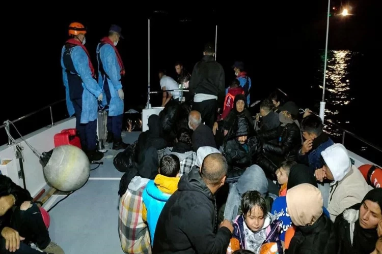 Ayvalık’ta 47 düzensiz göçmen yakalandı haberinin görseli